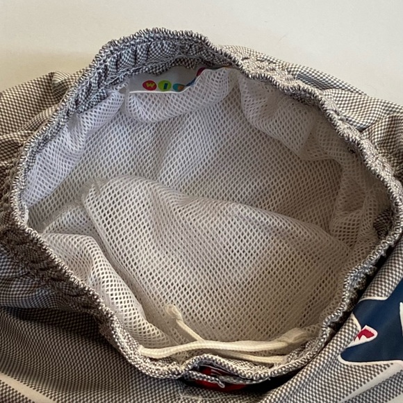 Boys Swim Trunks Size 24 months 2T Sharks Swimwear Baby Shorts Stripes Lined - Picture 10 of 11